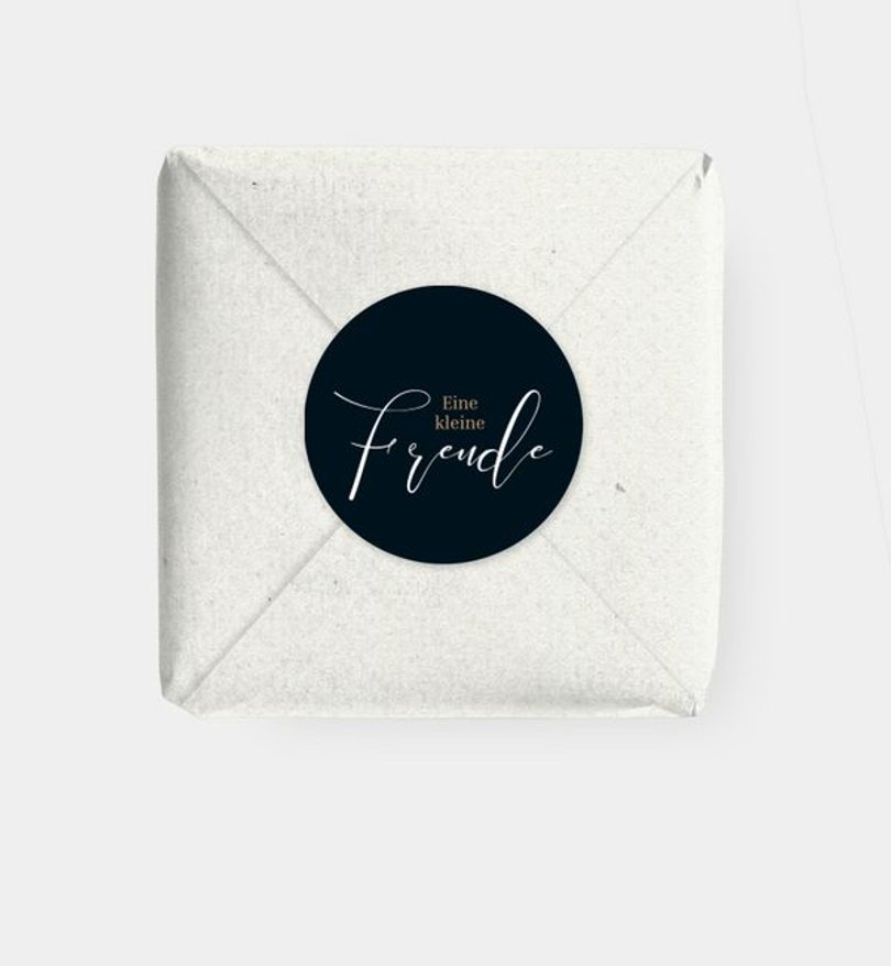 Geschenkaufkleber Geschäftlich Feine Worte
