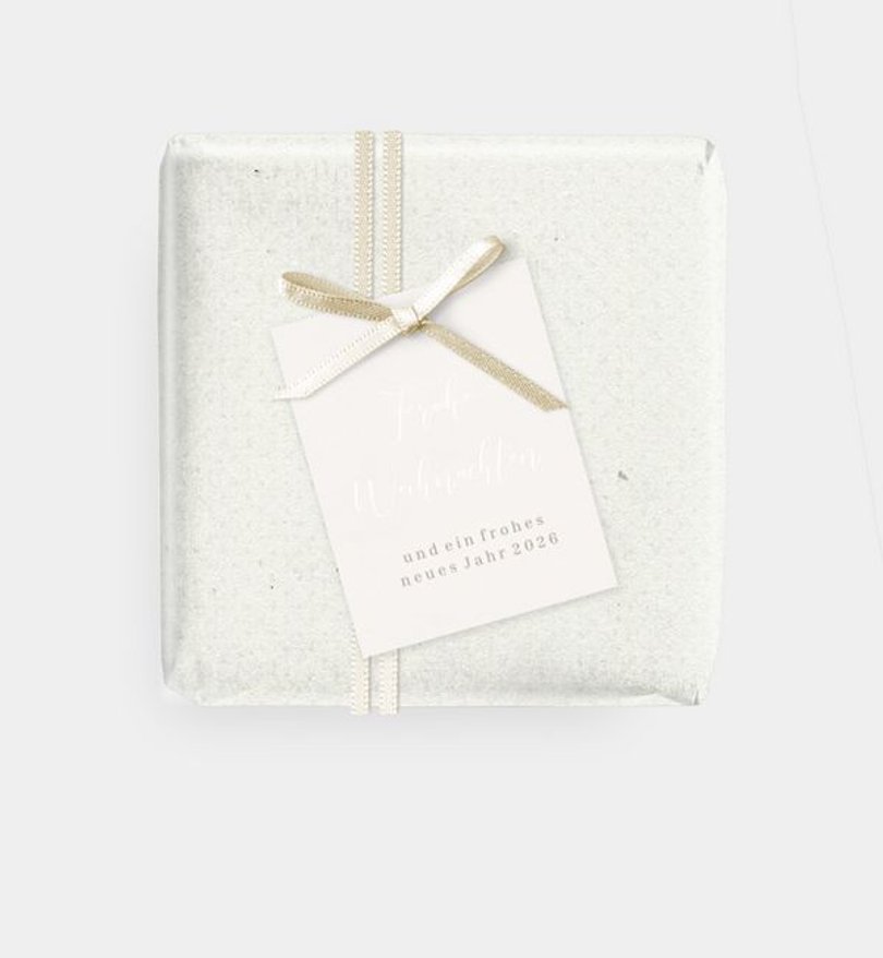 Geschenkanhänger Geschäftlich Feine Worte