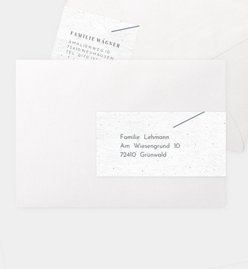 Adressaufkleber Weihnachten Modern Typo · Crafty