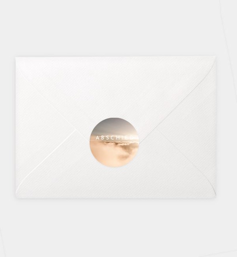 Siegelsticker Trauer Abendhimmel · Wolken