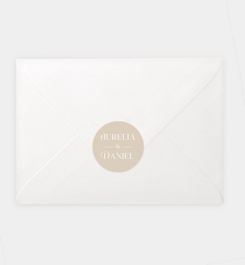 Siegelsticker Hochzeit Soft Leaves