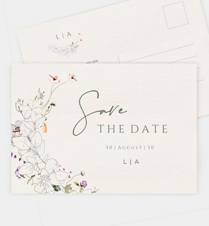 Save-The-Date Karte Hochzeit Our Fairy Tale