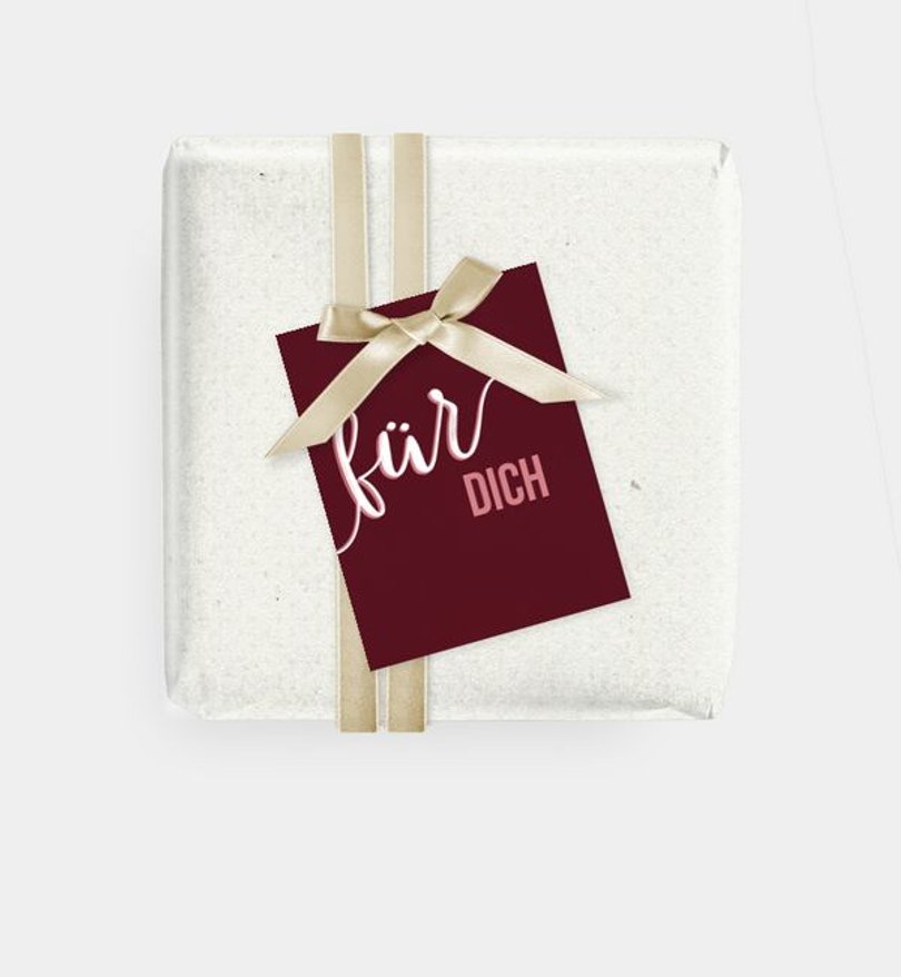 Geschenkanhänger Geburtstag Großes Datum