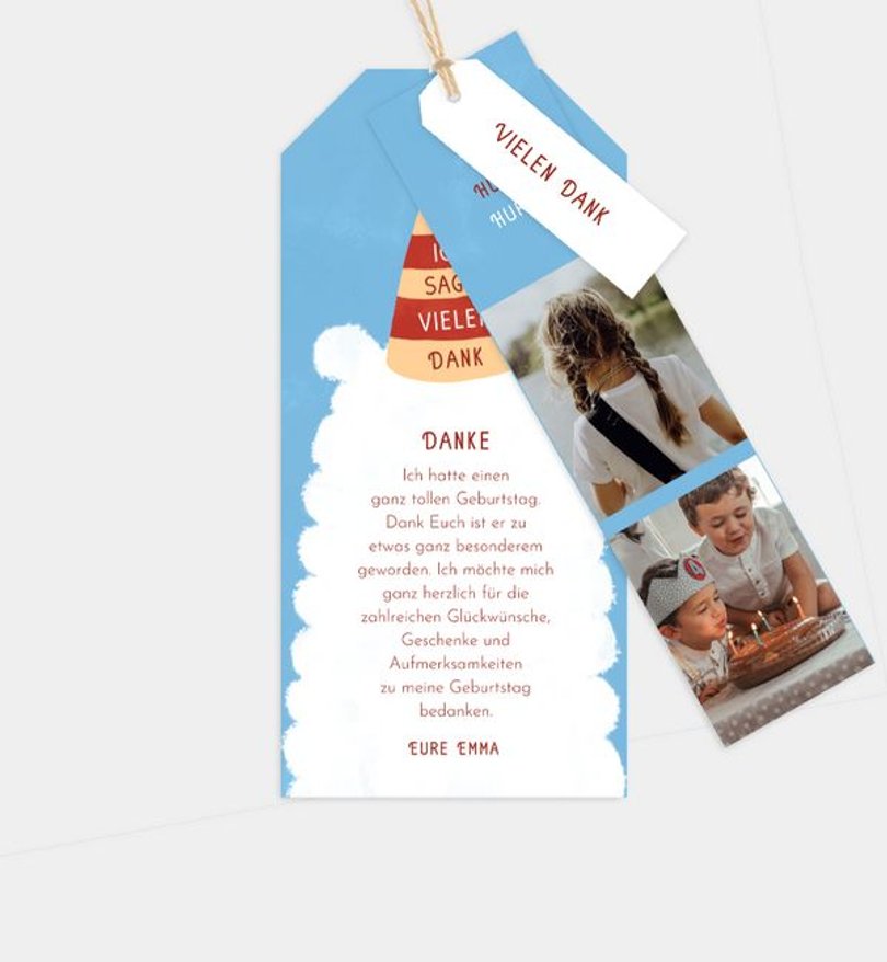Dankeskarte Kindergeburtstag Lama