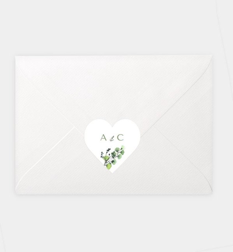 Siegelsticker Hochzeit Schönes Land