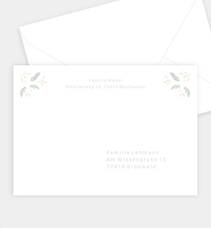 Briefumschlag Firmung Flying Bird