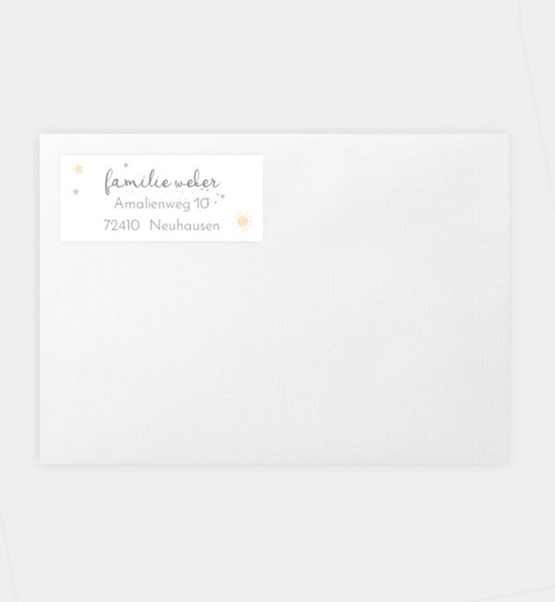 Absenderaufkleber Firmung Meine Firmung