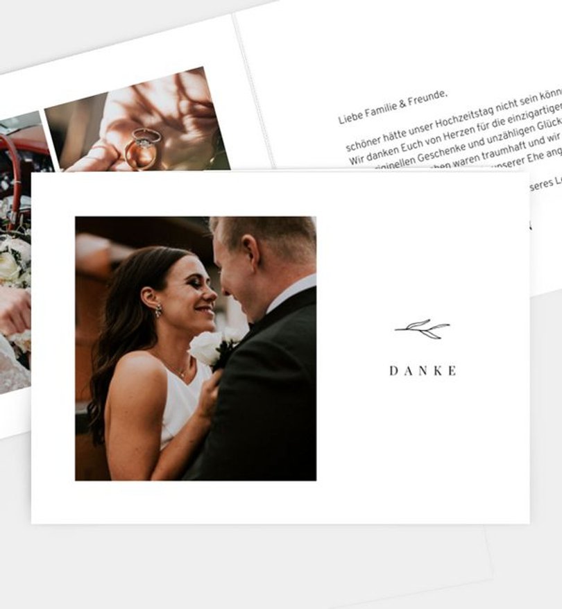 Dankeskarte Hochzeit Santorini