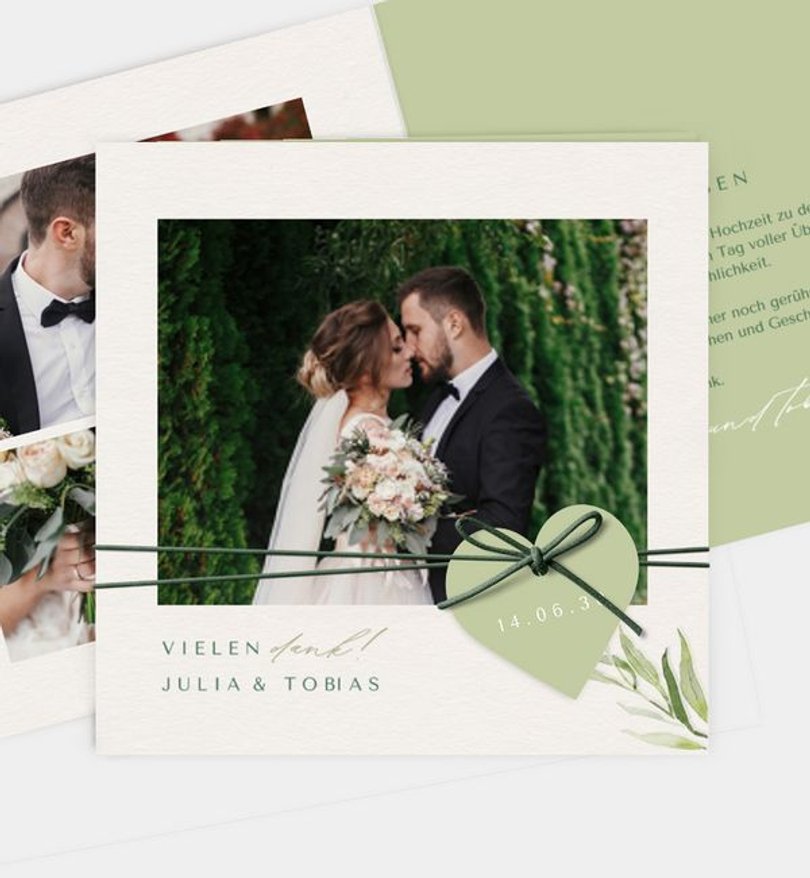 Dankeskarte Hochzeit Provence