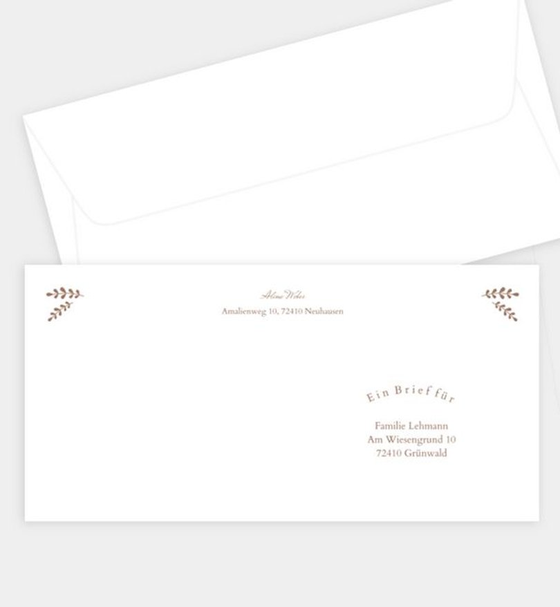 Briefumschlag Firmung Gottes Segen · Crafty
