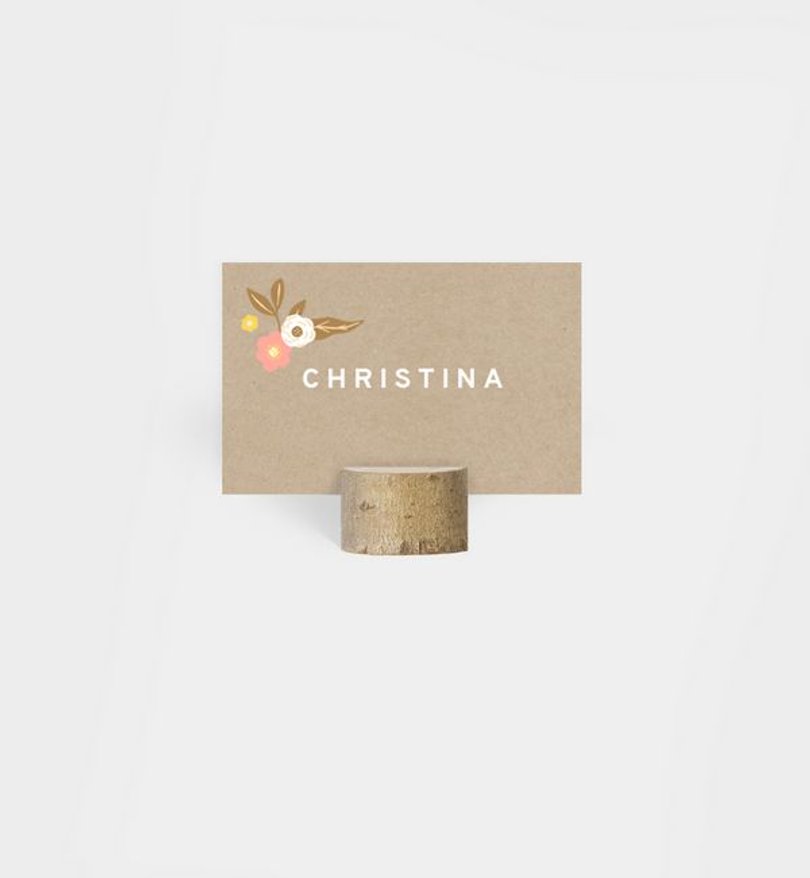 Tischkarte Firmung Flower Love - Crafty