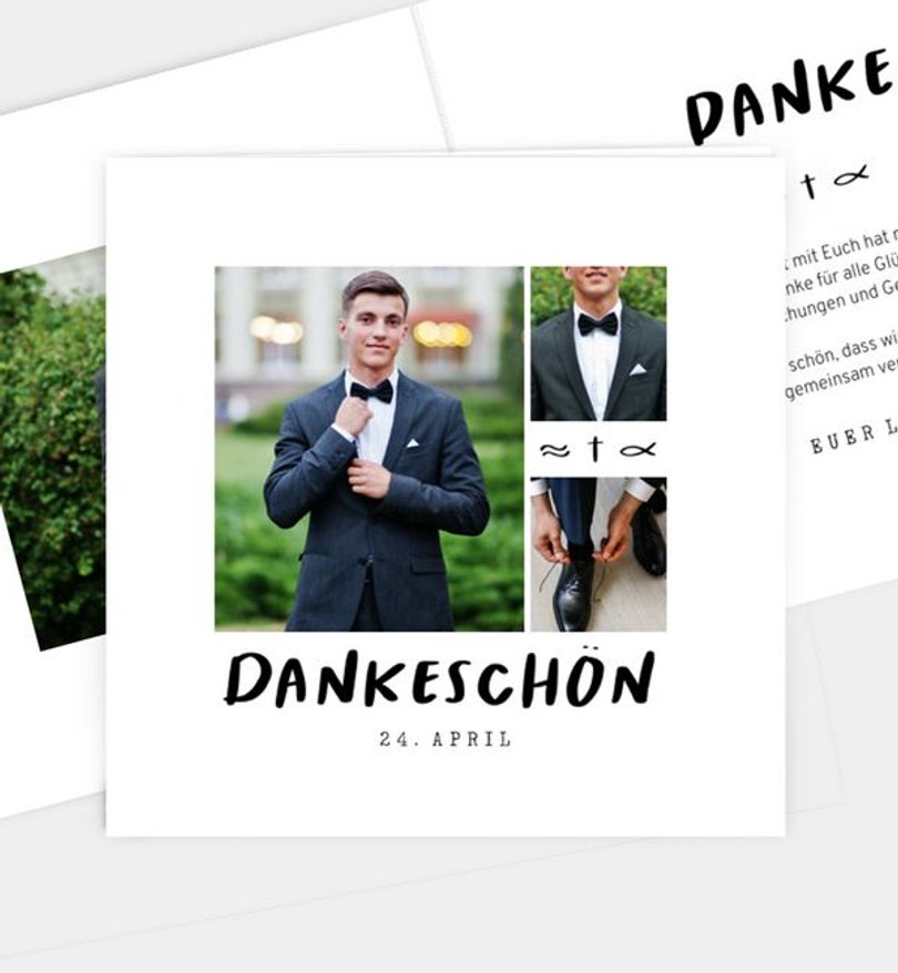 Dankeskarte Firmung Diem