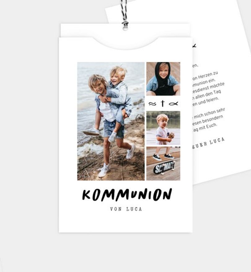 Einladungskarte Kommunion Diem
