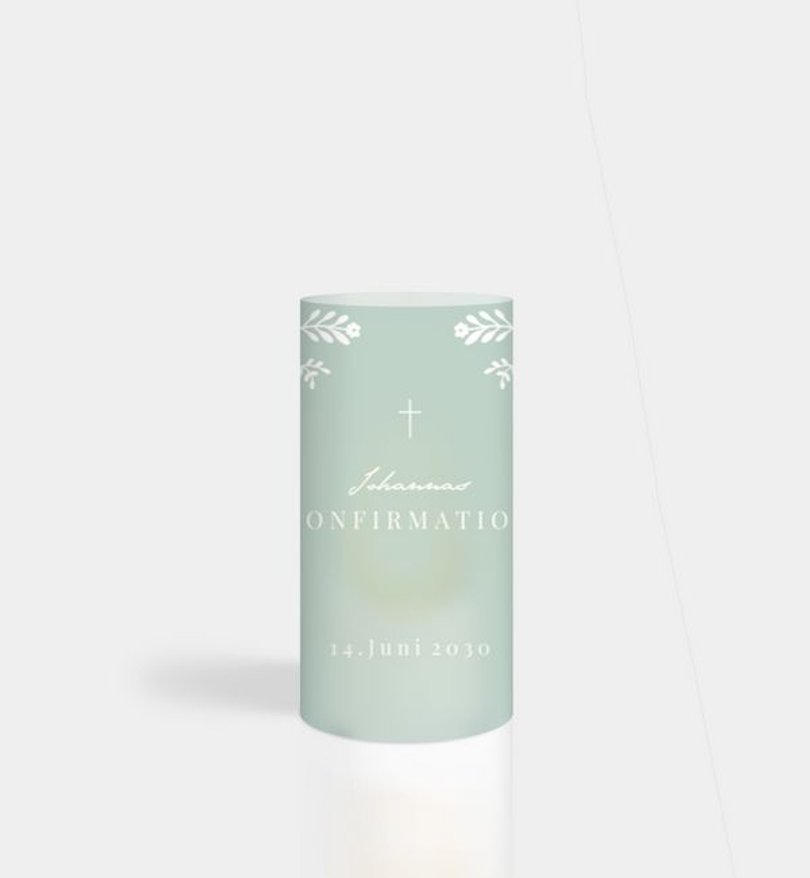 Windlichtkarte Konfirmation Nature Blessing