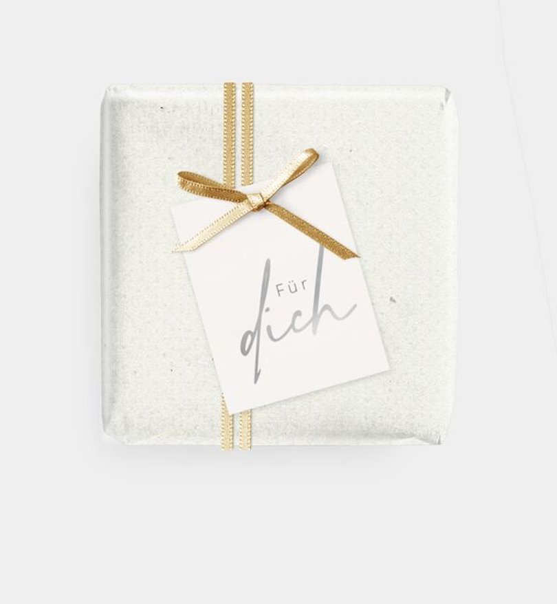 Geschenkanhänger Silberhochzeit Ringe