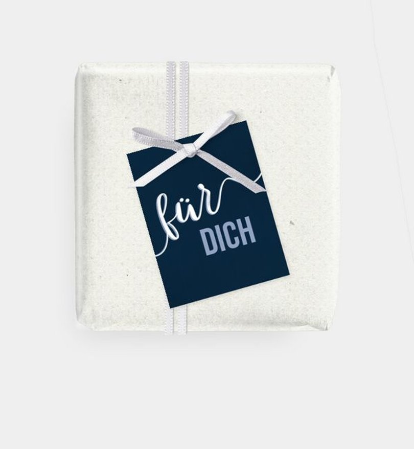 Geschenkanhänger Geburtstag Großes Datum