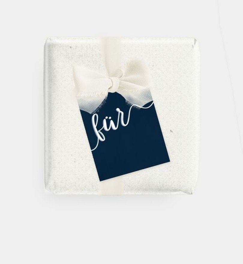 Geschenkanhänger Geburtstag Großes Datum