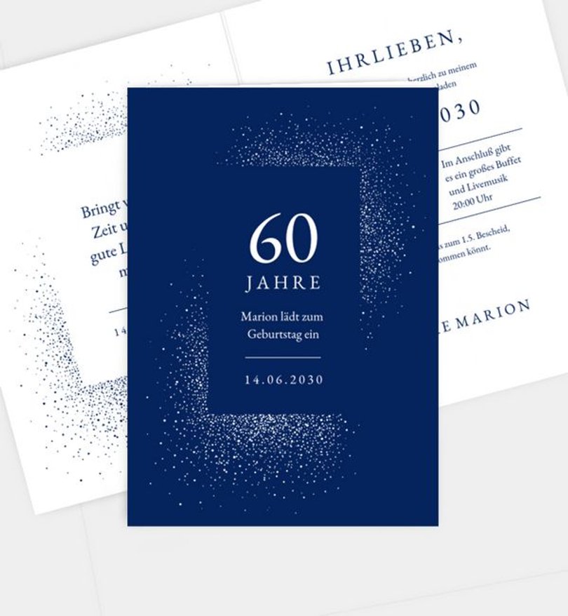 Einladungskarte Geburtstag Royal Dots