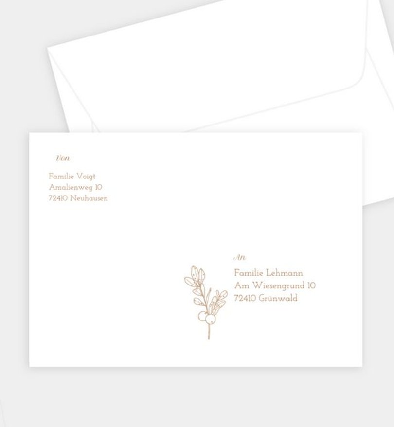 Briefumschlag Ostern Forever in Love · Vintage