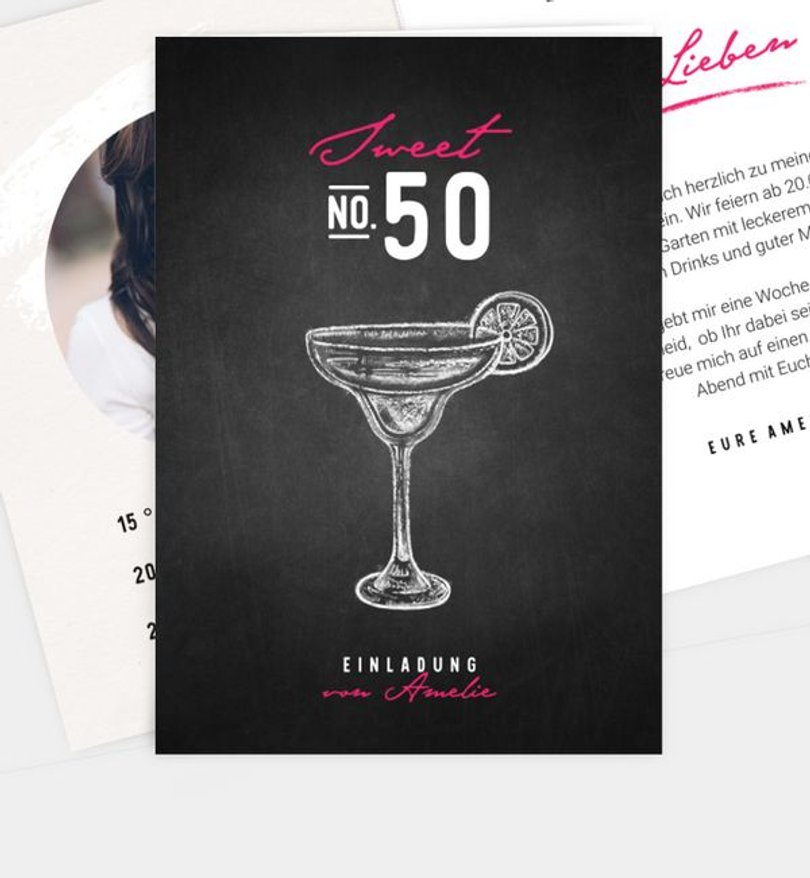 Einladungskarte Geburtstag Cheers