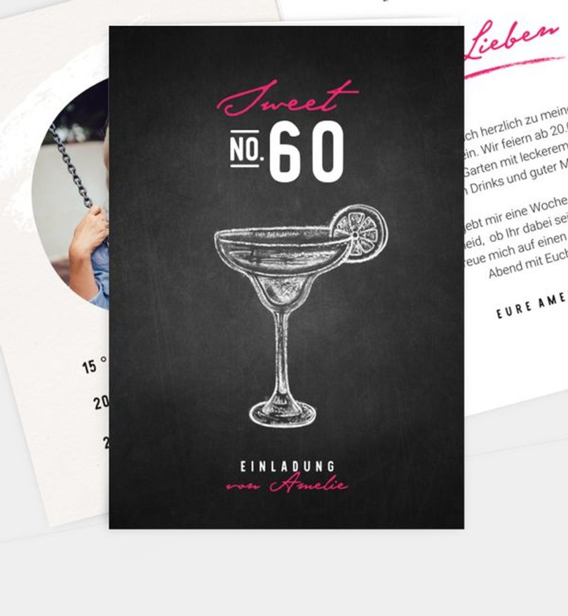 Einladungskarte Geburtstag Cheers