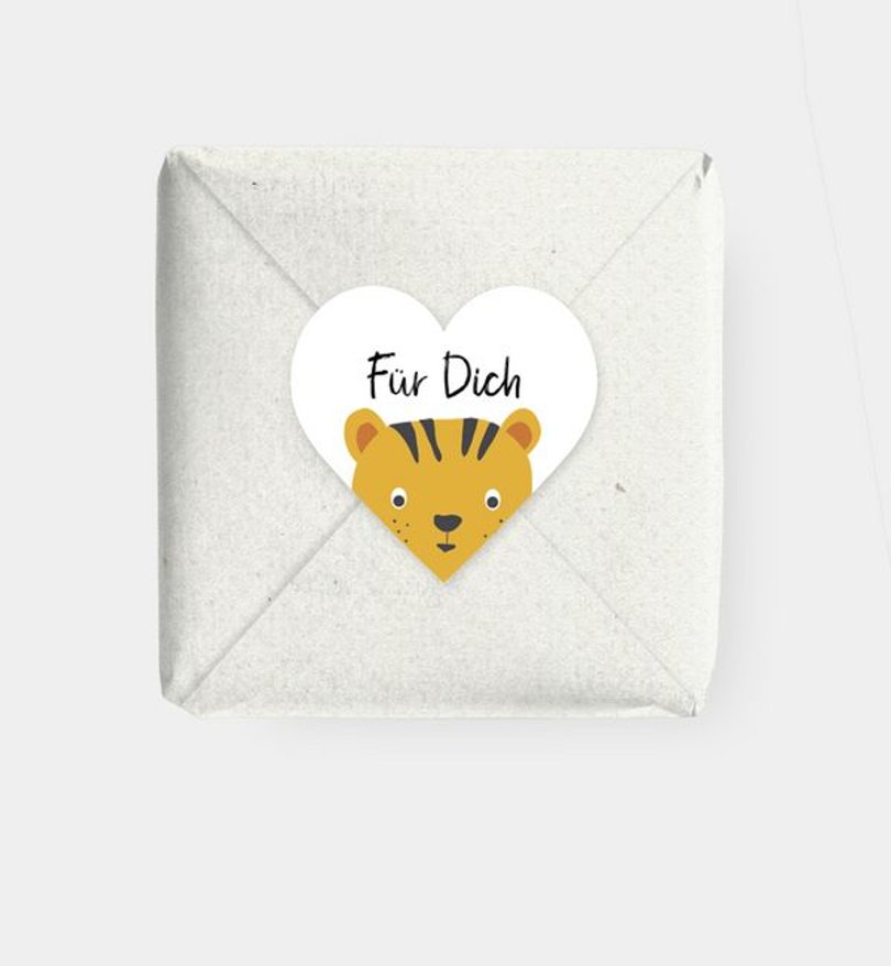 Geschenkaufkleber Kindergeburtstag Tiergeschichten