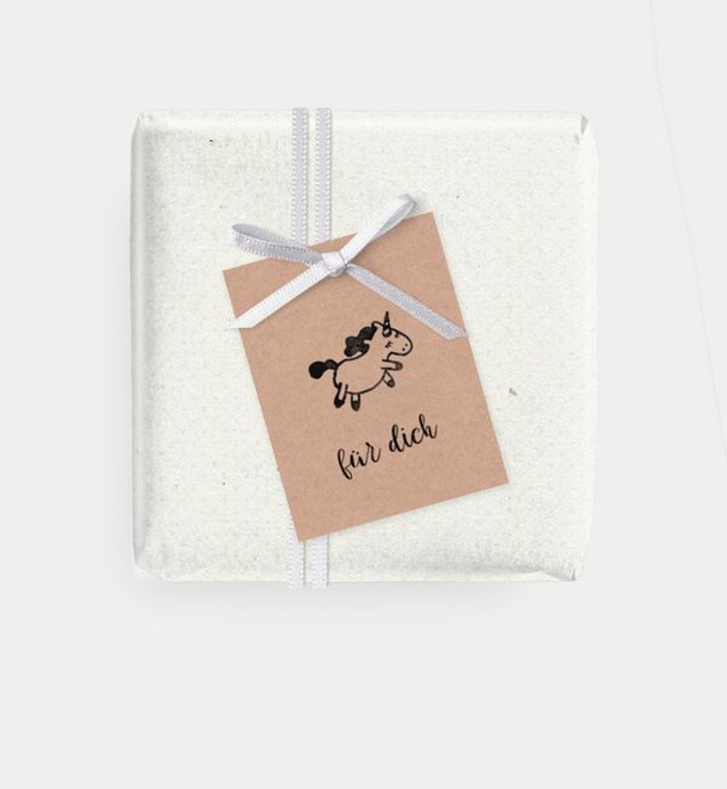 Geschenkanhänger Kindergeburtstag Scribble · Vintage