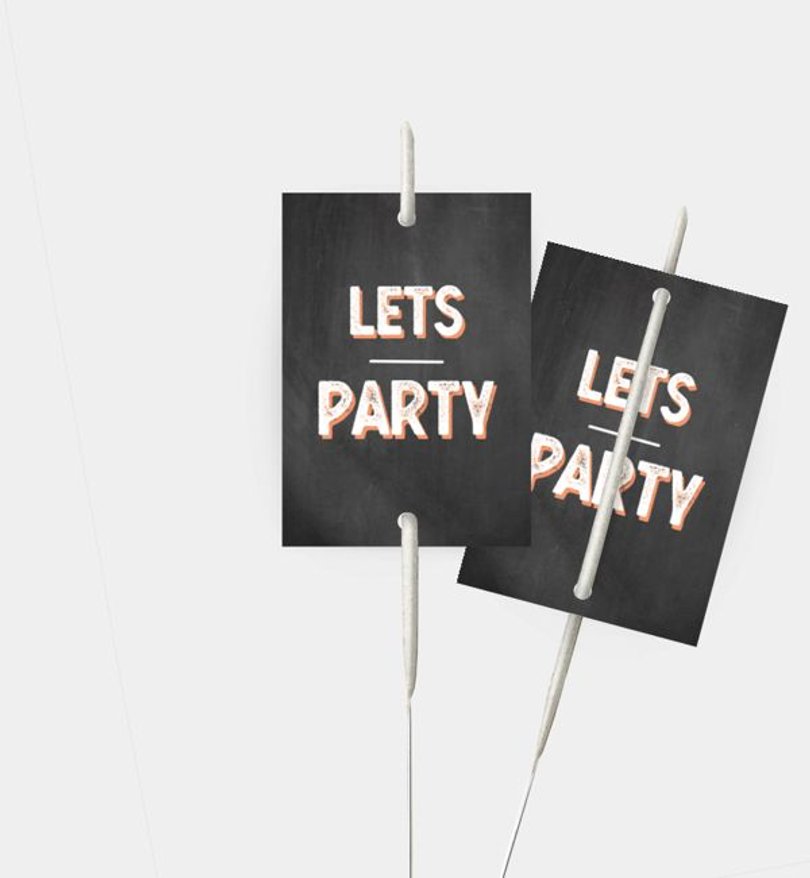 Wunderkerzenetikett Geburtstag Bildertafel