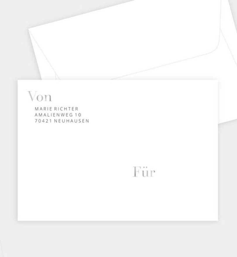 Briefumschlag Geburtstag Minimal Modern