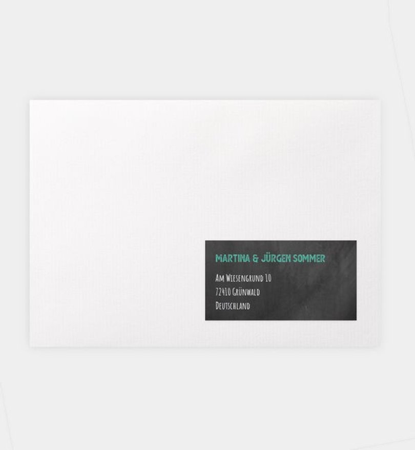 Empfängeraufkleber Geburtstag Bildertafel