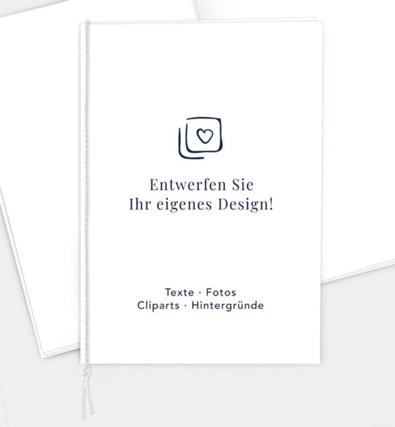 Kirchenheft Hochzeit Blanko Design