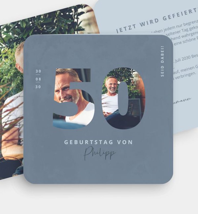 Einladungskarte Geburtstag Aussichten