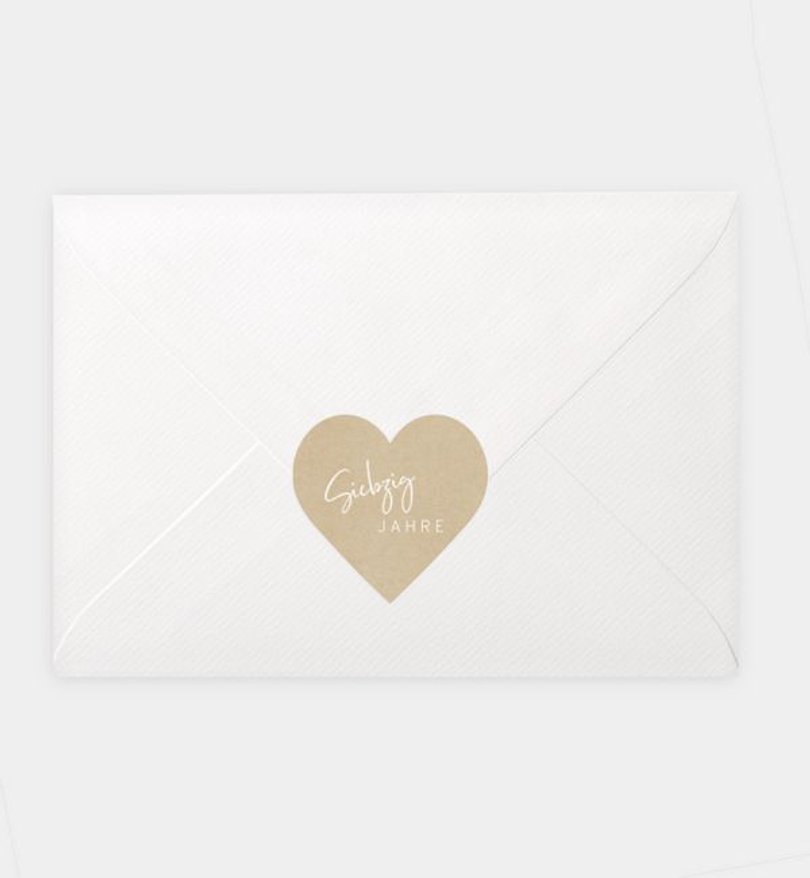 Siegelsticker Geburtstag Voller Freude · Vintage