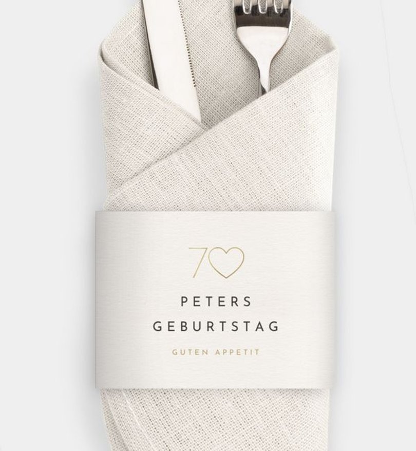 Besteck Servietten-Zubehör Geburtstag Runde Freude