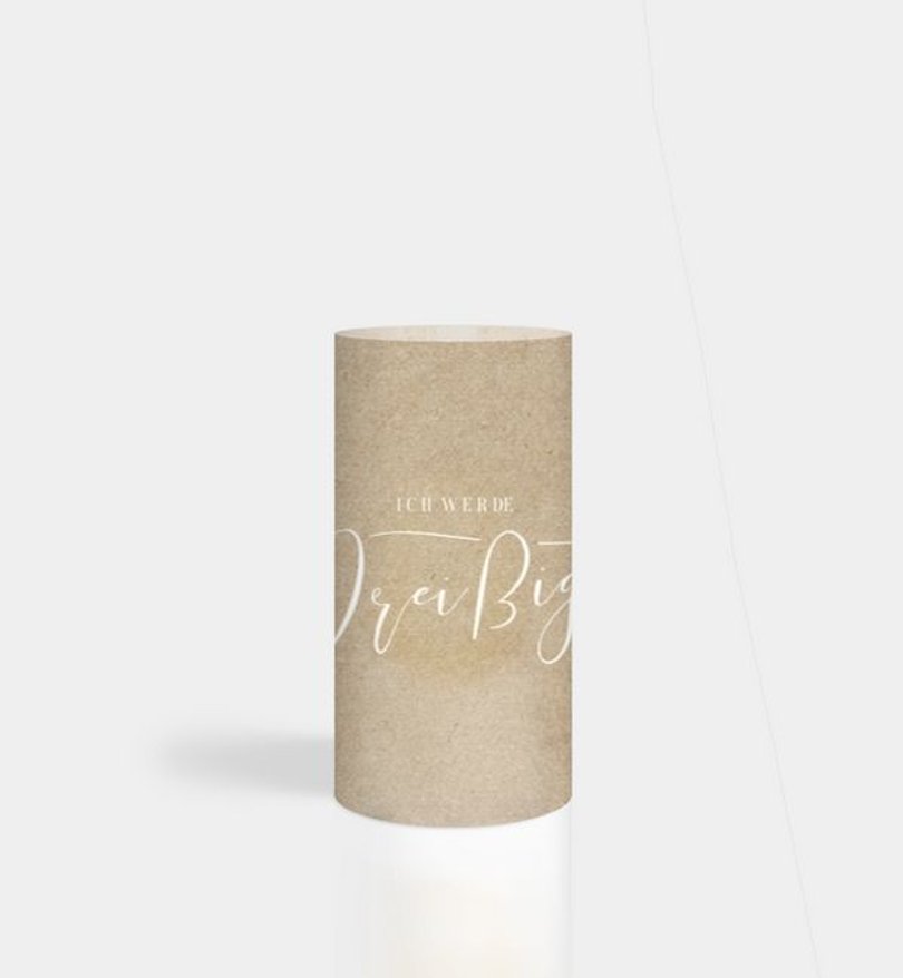 Windlichtkarte Geburtstag Golden Confetti · Crafty