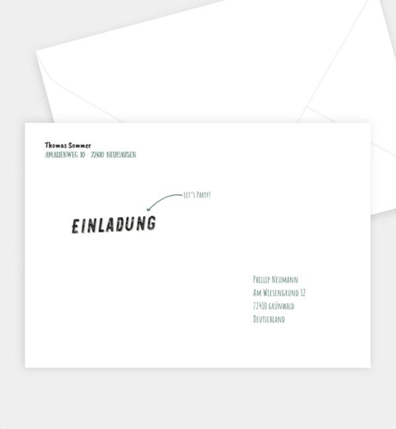 Briefumschlag Geburtstag Filmstreifen