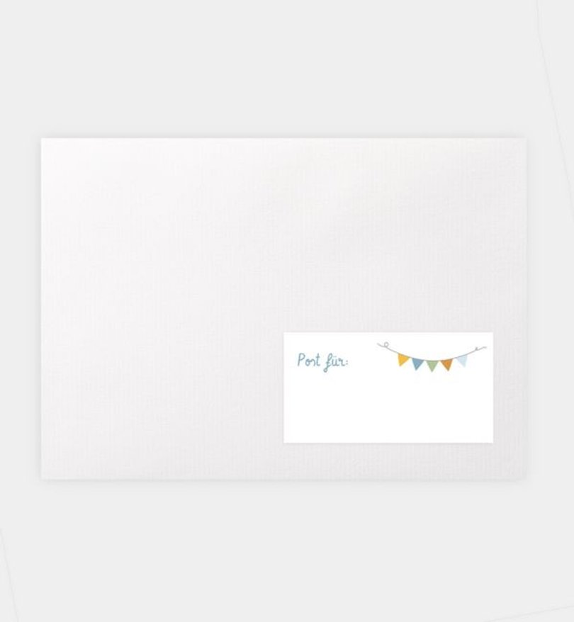 Empfängeraufkleber Kindergeburtstag Girlande