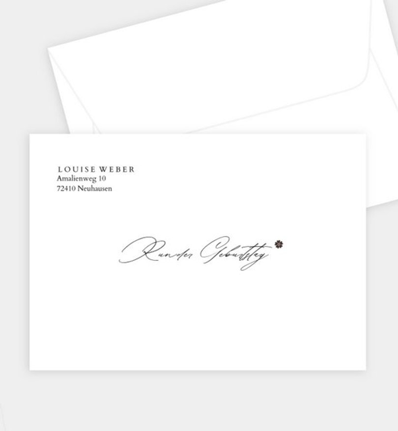 Briefumschlag Geburtstag Vintage lace