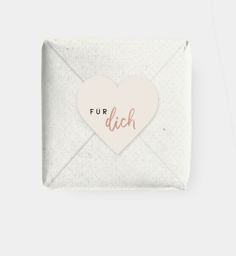 Geschenkaufkleber Hochzeit Unser Tag