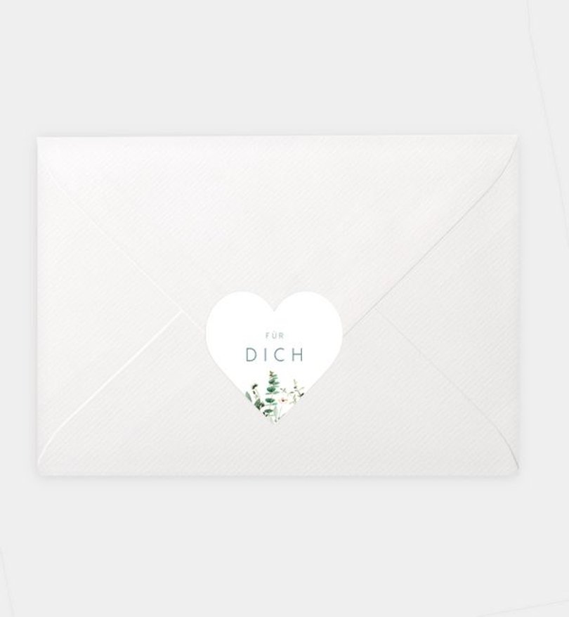 Siegelsticker Hochzeit Greenbouquet