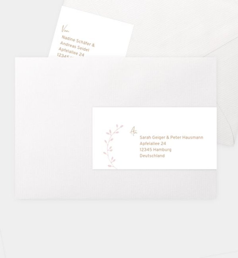 Adressaufkleber Geburt Craftpaperbutton