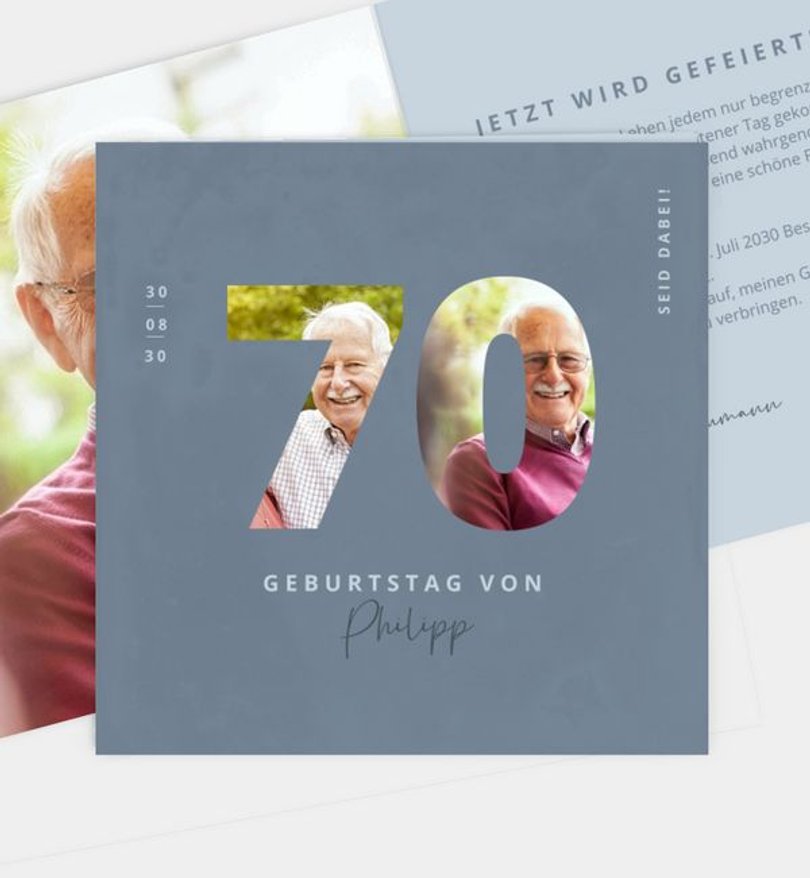 Einladungskarte Geburtstag Aussichten