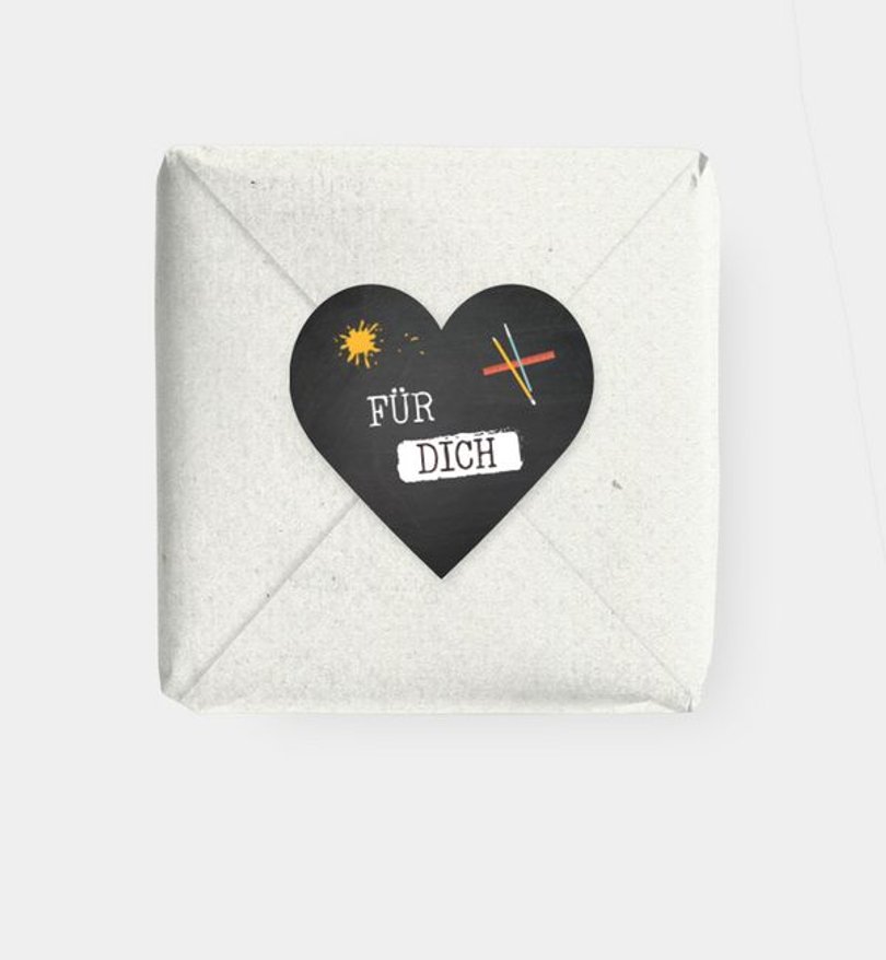 Geschenkaufkleber Einschulung Pinboard