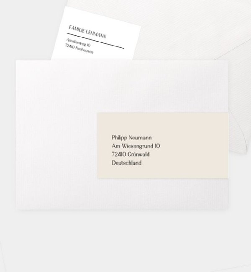 Adressaufkleber Geburt Simple Magic