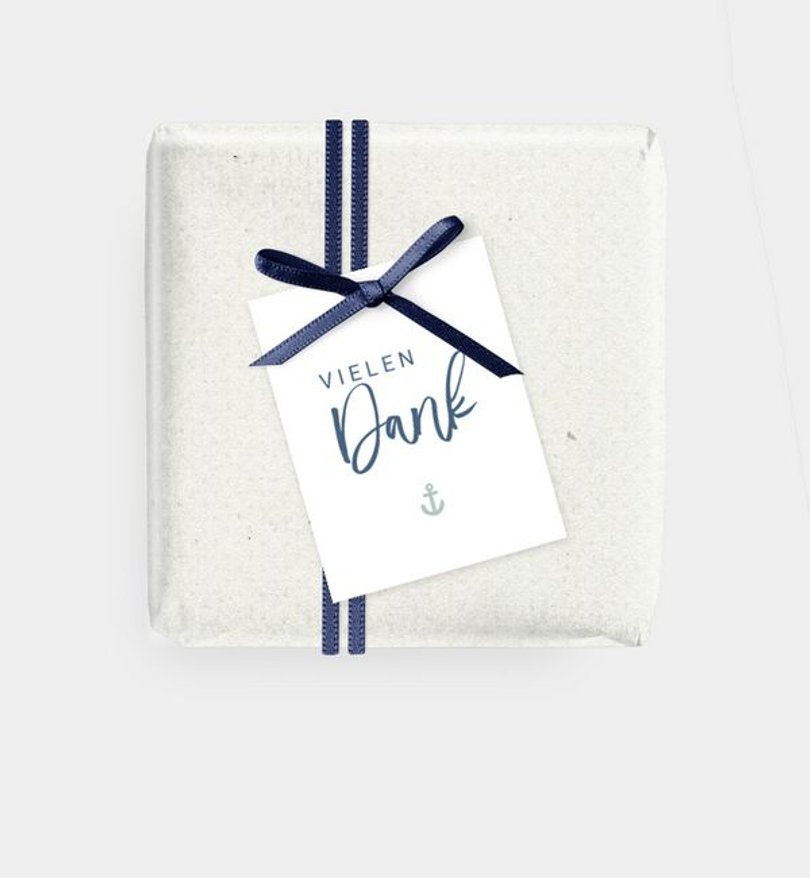 Geschenkanhänger Geburt Kleine Möwe