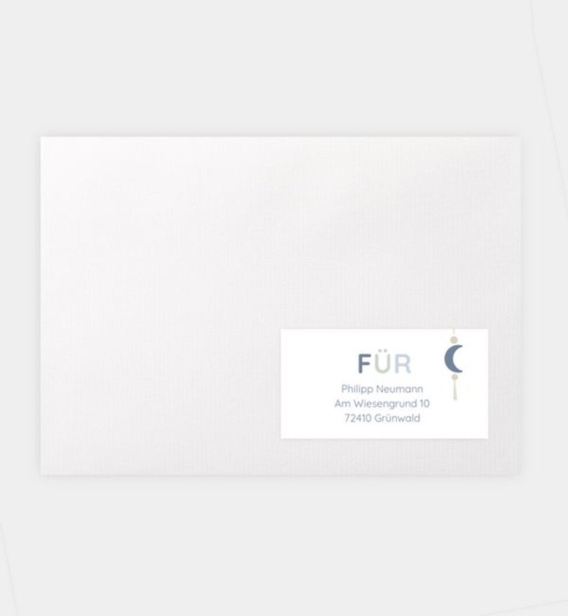 Empfängeraufkleber Geburt Cute Mobile