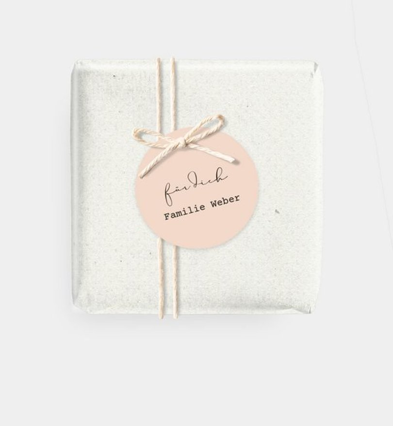 Geschenkanhänger Geburt Schwung