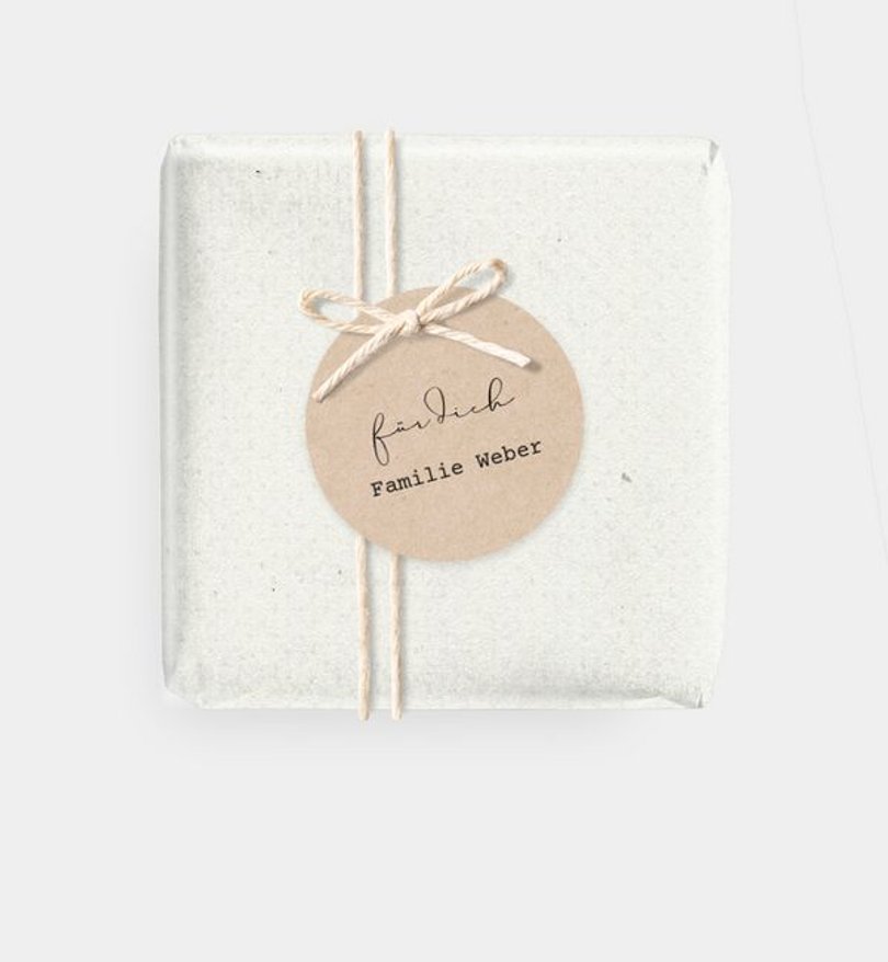 Geschenkanhänger Geburt Schwung