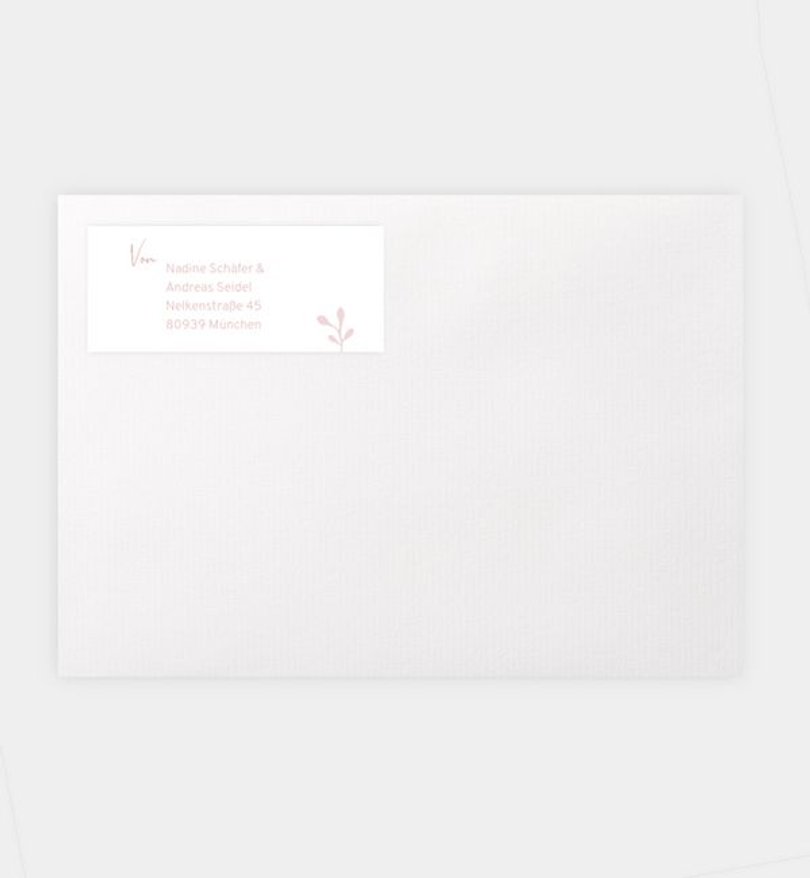 Absenderaufkleber Geburt Craftpaperbutton
