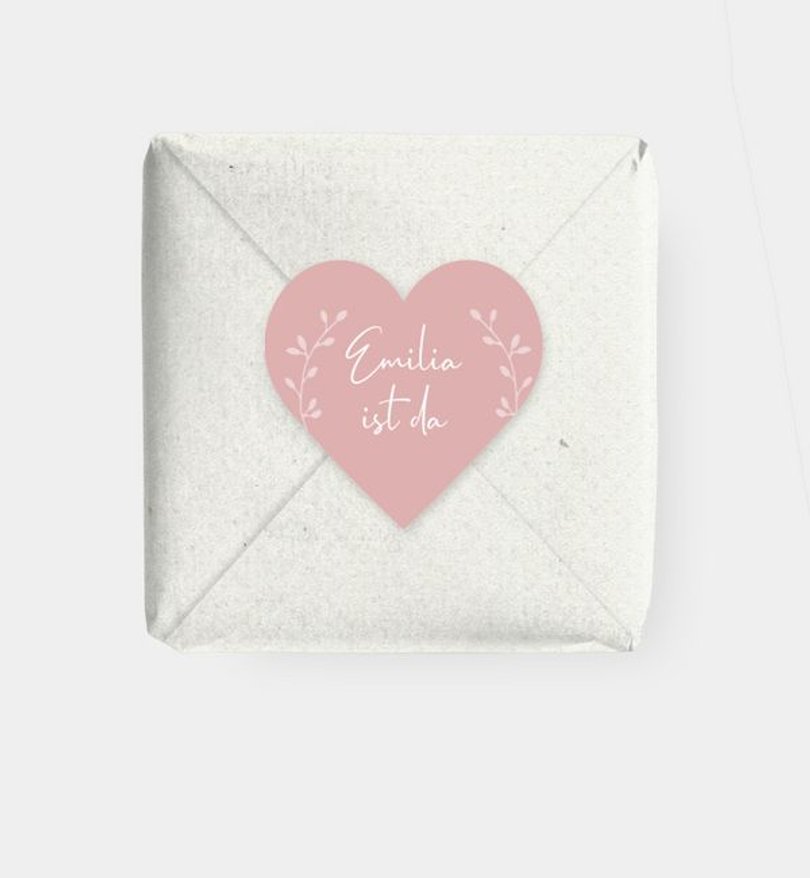 Geschenkaufkleber Geburt Craftpaperbutton